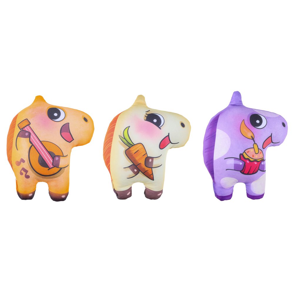 Конь с короткими лапками антистресс, 26 см, бифлекс+шарики - #1