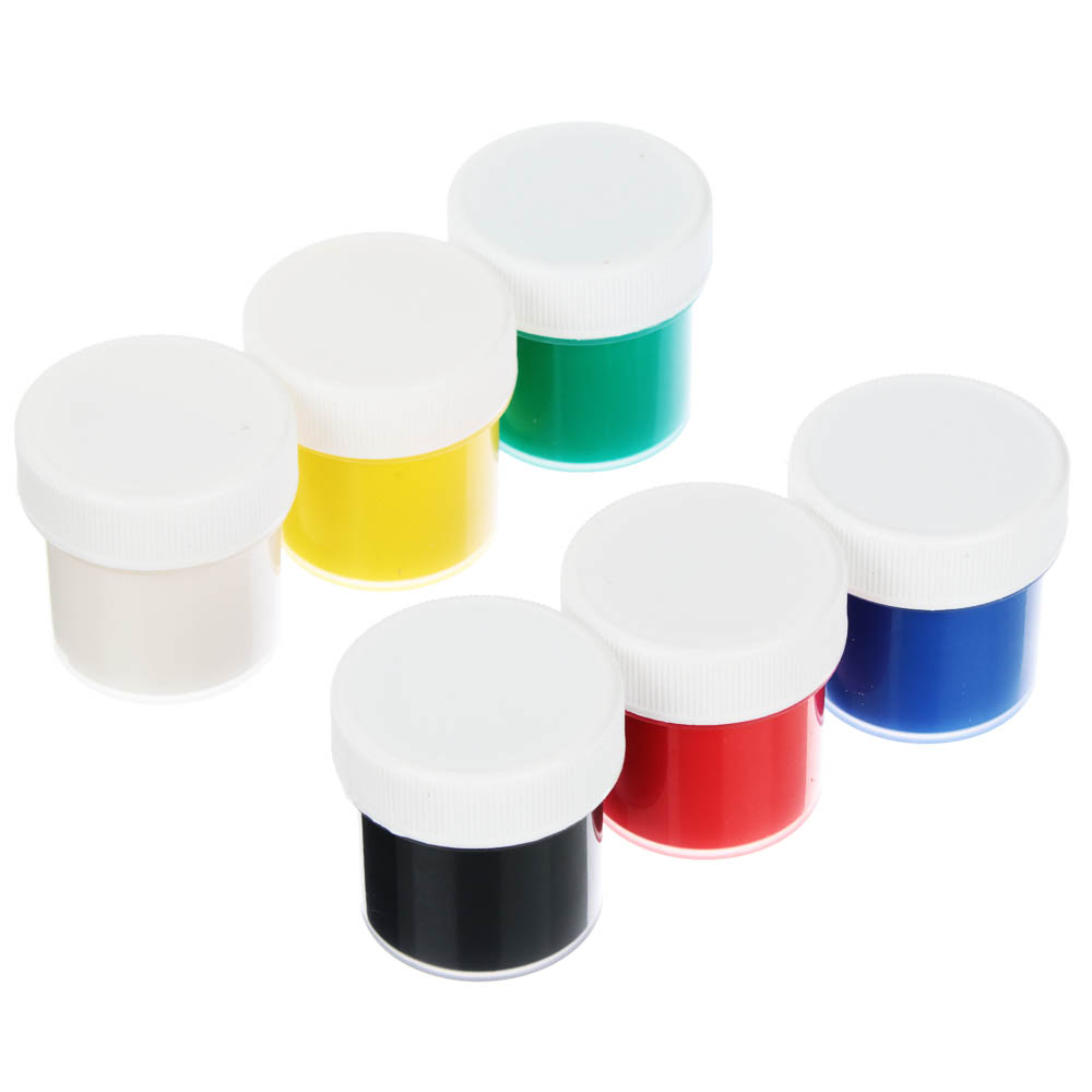 Гуашь 6цв., объем баночки 10мл - #4