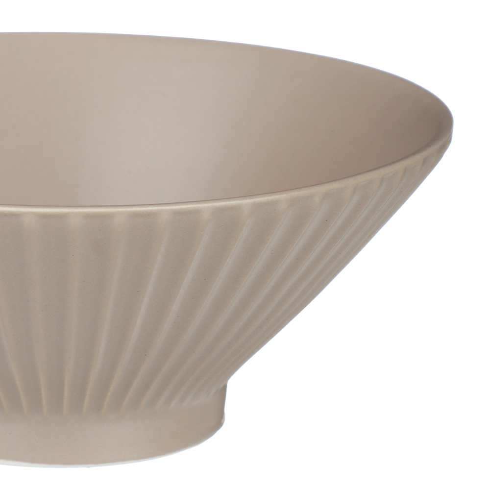 Салатник Лусия тм MILLIMI, 17,5см, фарфор, кофейный - #2