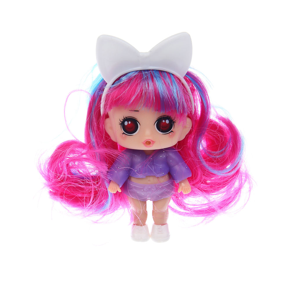 ИГРОЛЕНД Кукла-сюрприз в шаре-подставке, 7 пр., ПВХ, РР, 9,5х9,5х9,5см, 6 дизайнов - #8