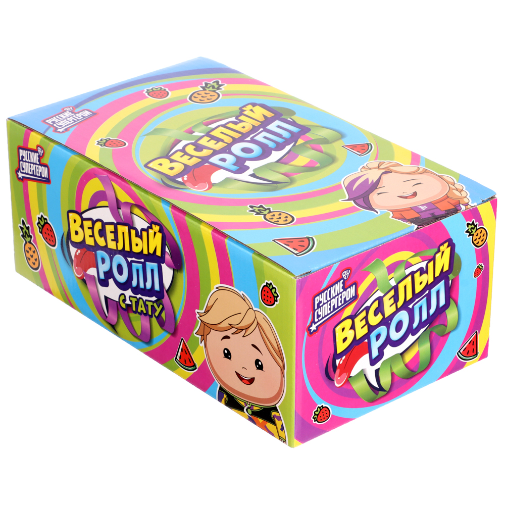 BY Русские Супергерои Жевательная резинка в рулоне с тату 12 гр. - #7