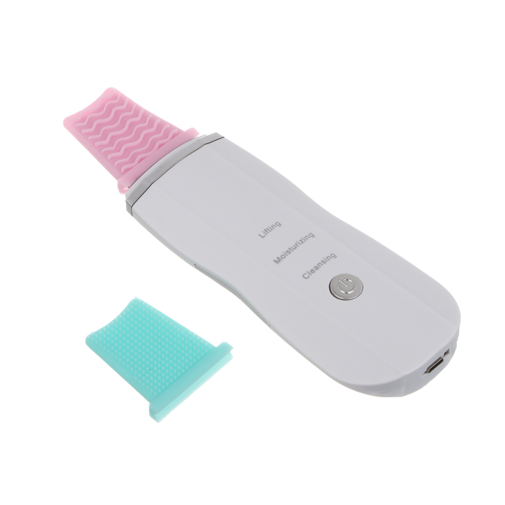 LEBEN Аппарат для массажа и чистки лица, 3 режима, 2 насадки, 200мАч, белый - #3