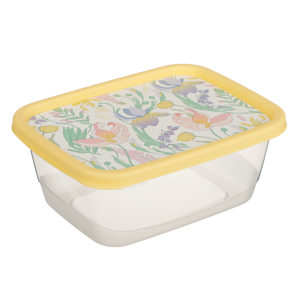 Ботаника Контейнер для продуктов прямоугольный 0,85л, пластик, 3 цвета - #2