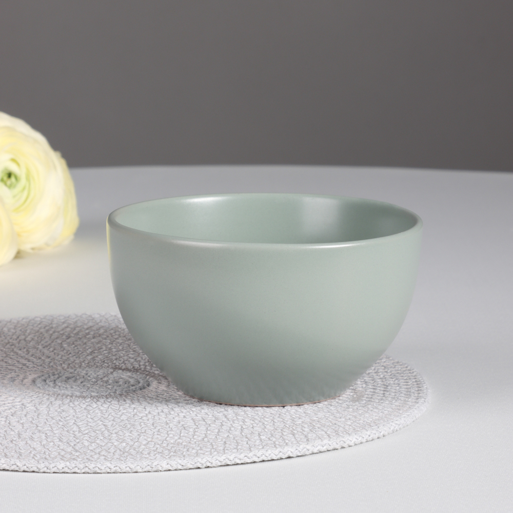 MILLIMI Салатник 710мл, 14х8см, керамика, оливковый - #7