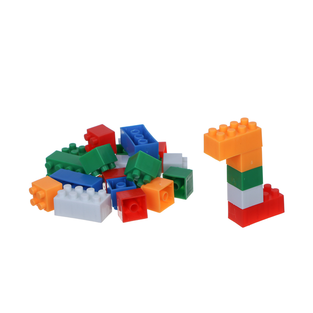 ИГРОЛЕНД Конструктор с сортером "Крупные детали", 60 деталей, РР, 14х14х13см, 2 дизайна - #8