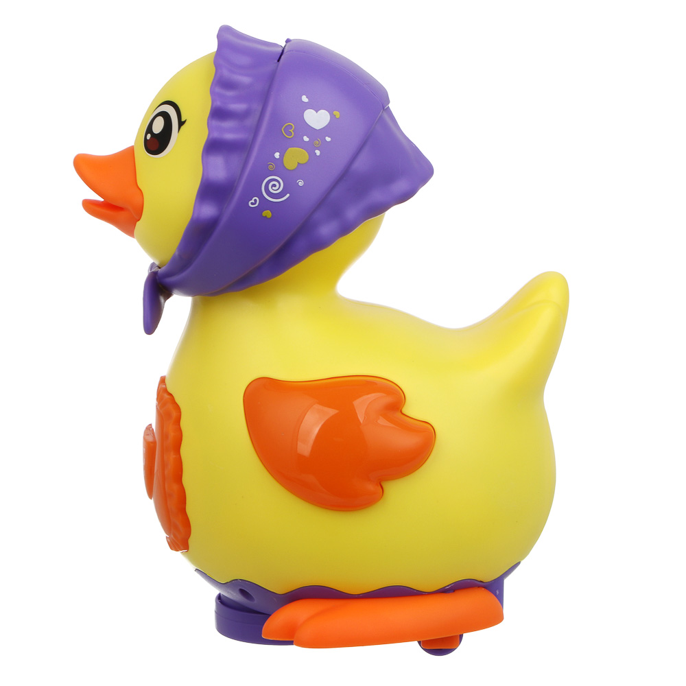 ИГРОЛЕНД Игрушка интерактивная ползунок "Утка-несушка", звук, ABS, 3хААА, 12х12х18,5 см - #6