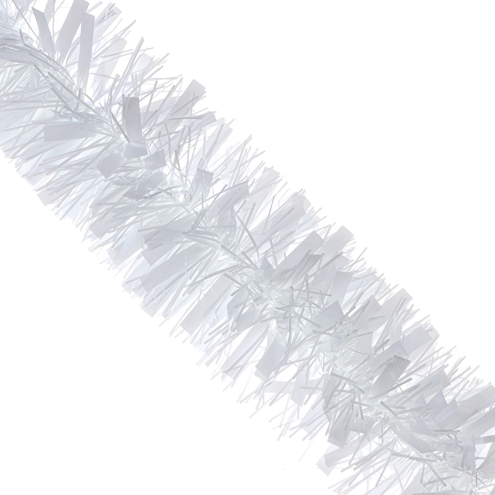 СНОУ БУМ Мишура 10x200см, ПЭТ, белая, 26-333 - #1