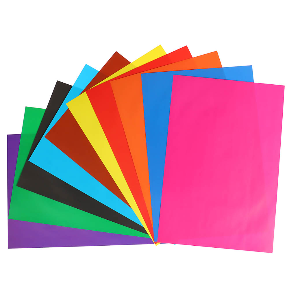 Бумага цветная FLOMIK глянцевая мелованная, А4, 2-сторонняя, 10 цветов, 10 листов - #3