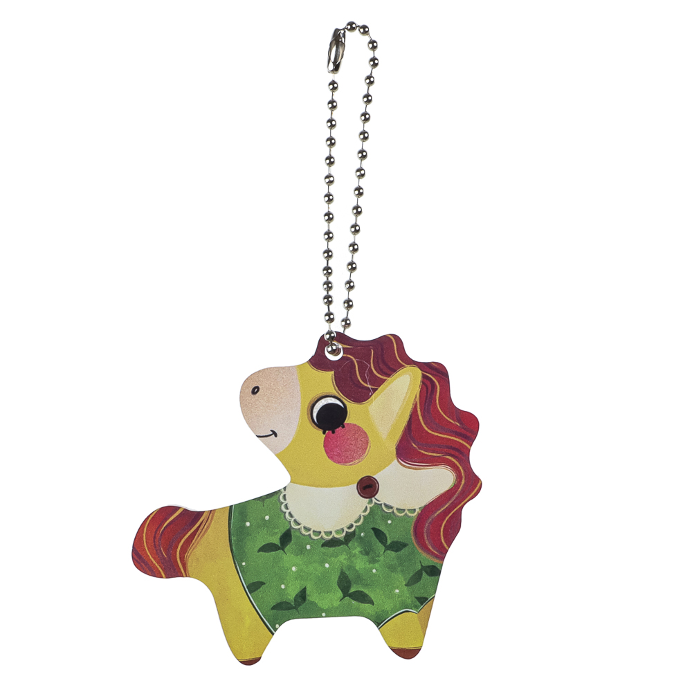 Брелок Лошадка, 7 см, акрил 3 мм, печать УФ, 4 дизайна - #8