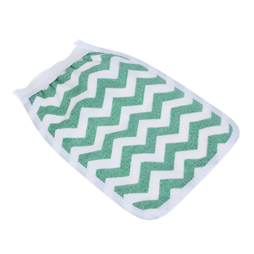 ЮL Мочалка скрабер кесе для пилинга средней жесткости, полиэстер, 22х14см, 3 цвета, МЭ24-06 - #2