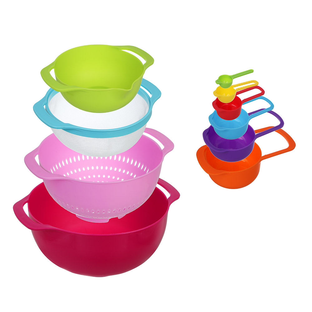 Набор мисок кухонных, 10пр, полипропилен - #3