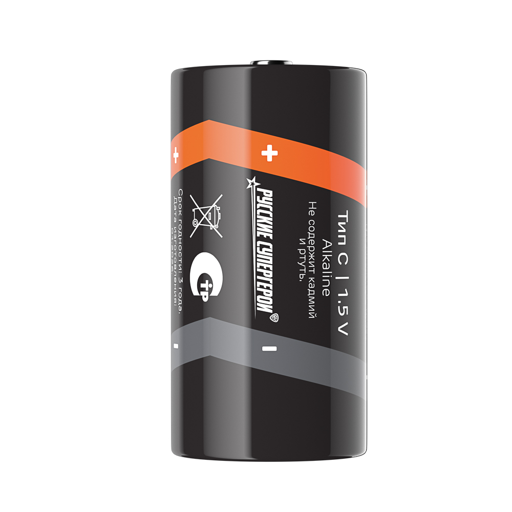 Батарейки C BY (LR14) 2шт в блистере, щелочные 1.5В - #5