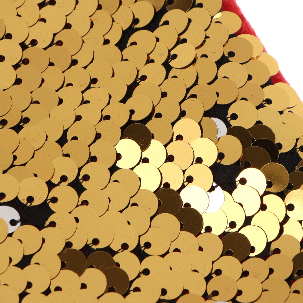 СНОУ БУМ Носок декоративный новогодний с двусторонними пайетками, 22х35см, полиэстер, 2 дизайна - #6