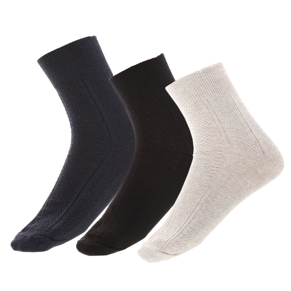 Носки с ослабленной резинкой GALANTE, р. 25, 80% хлопок, 17% полиамид, 3% эластан, цвета в ас-те - #1