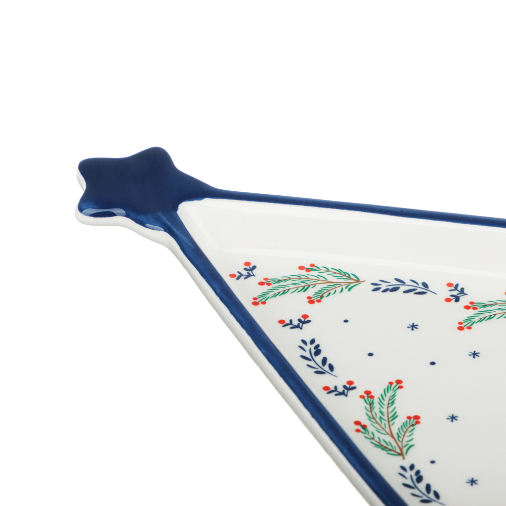 MILLIMI Нордик Блюдо в форме ёлки, 21х16х2,5см, керамика - #3