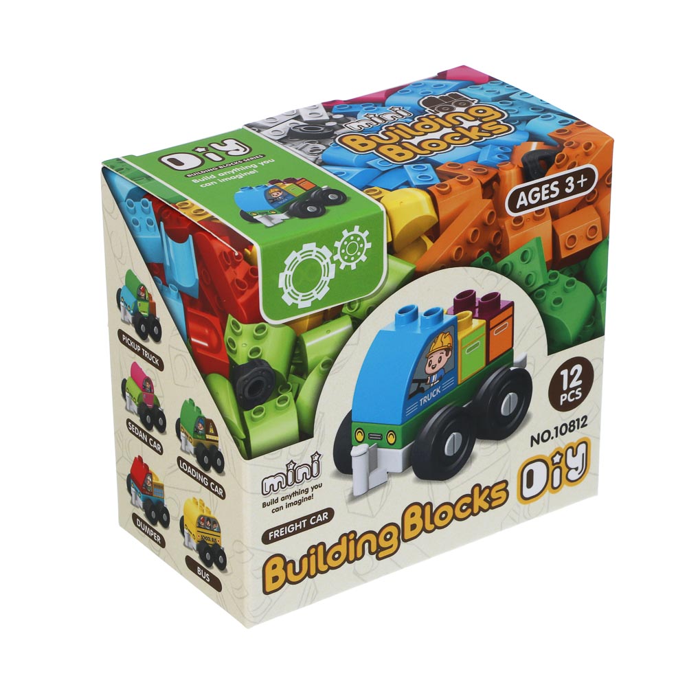 Конструктор развивающий "Транспорт", ABS, 11х6х10см, 6 дизайнов - #3