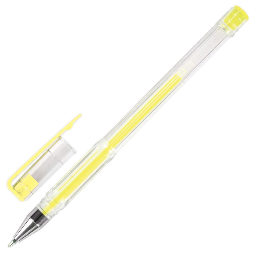 Набор гелевых ручек, 6 цветов, неоновые чернила, прозр. корпус, 0,7 мм, линия письма 0,5 мм, 142798 - #11