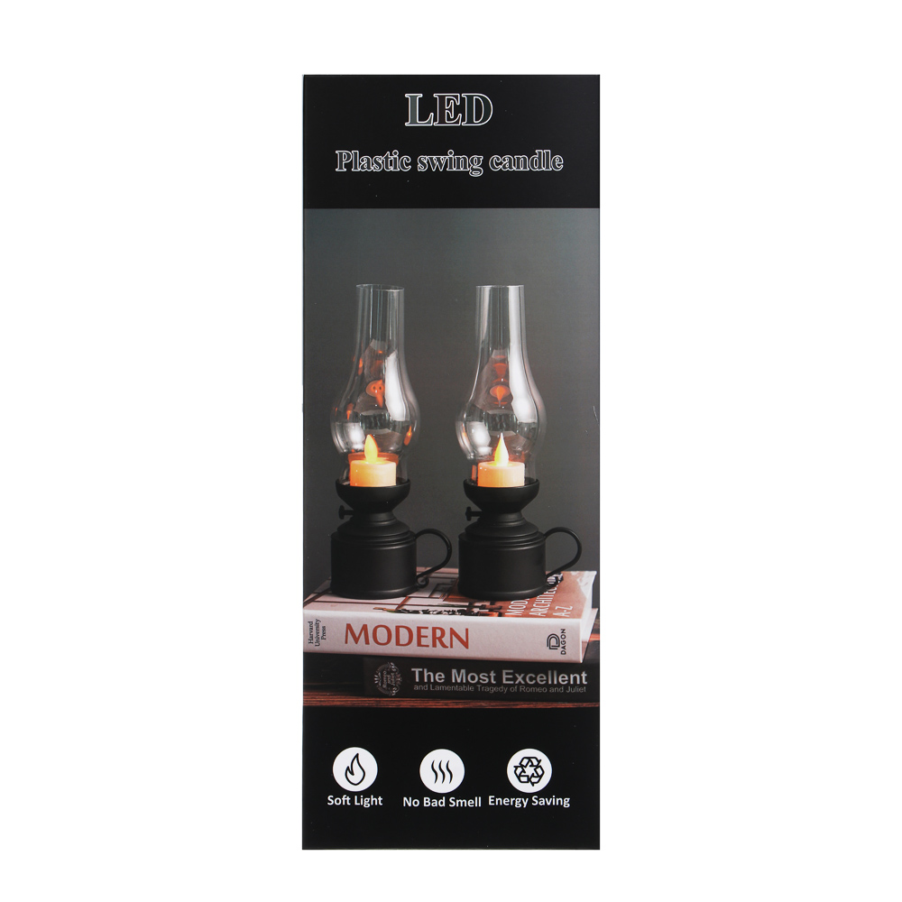 Светильник LED декоративный,7х9,5x24,5 см, 3хААА, пластик, 2 цвета - #10