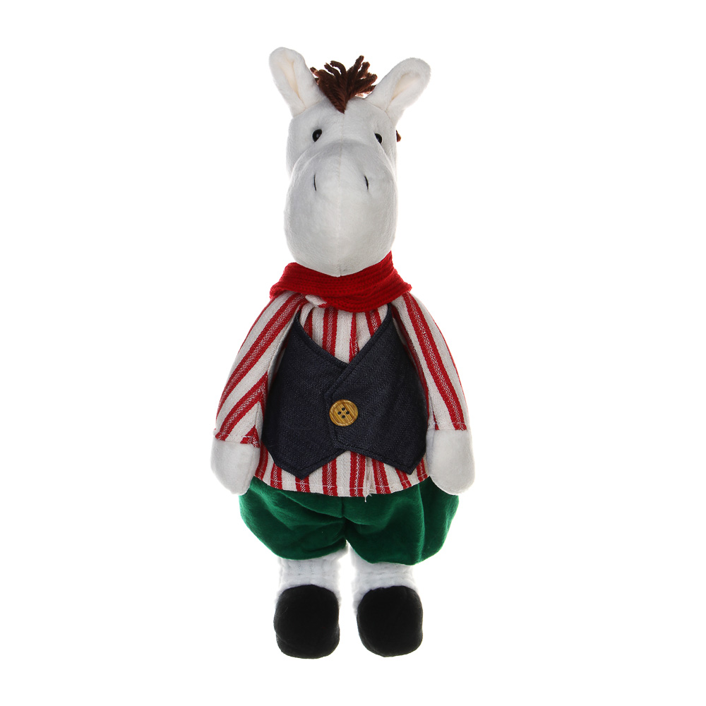 СНОУ БУМ Сувенир Конь в жилетке 13x12x30 см, полиэстер, 26-502 - #2