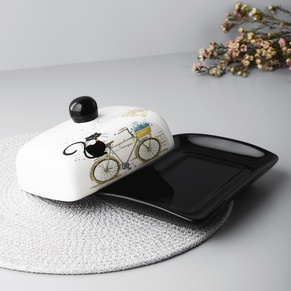 MILLIMI Котейка Масленка, 17х12x8см, керамика - #10