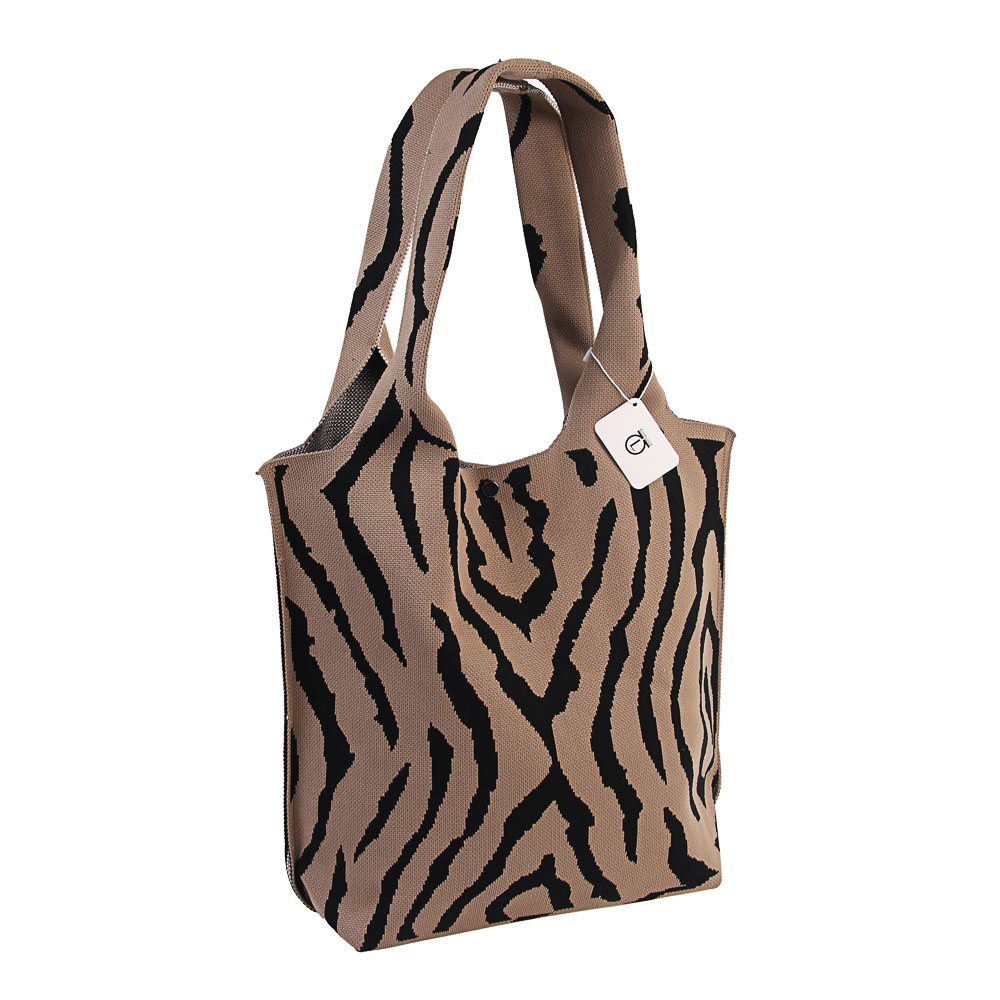 Сумка женская трикотажная тм ЮL Check, полиэстер, 35х40см, 3 цвета - #6