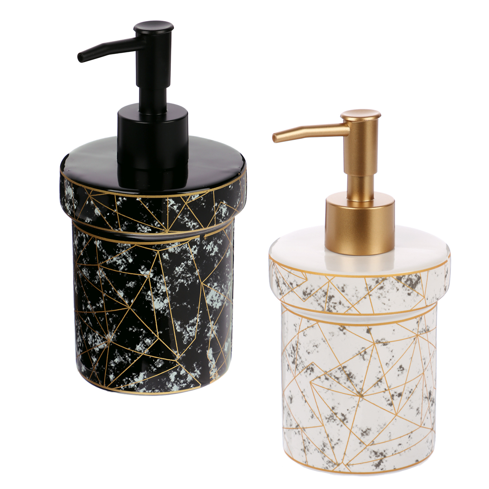 VETTA Дозатор для жидкого мыла "Ла Рош 2", керамика, 2 дизайна (без мет.) - #1