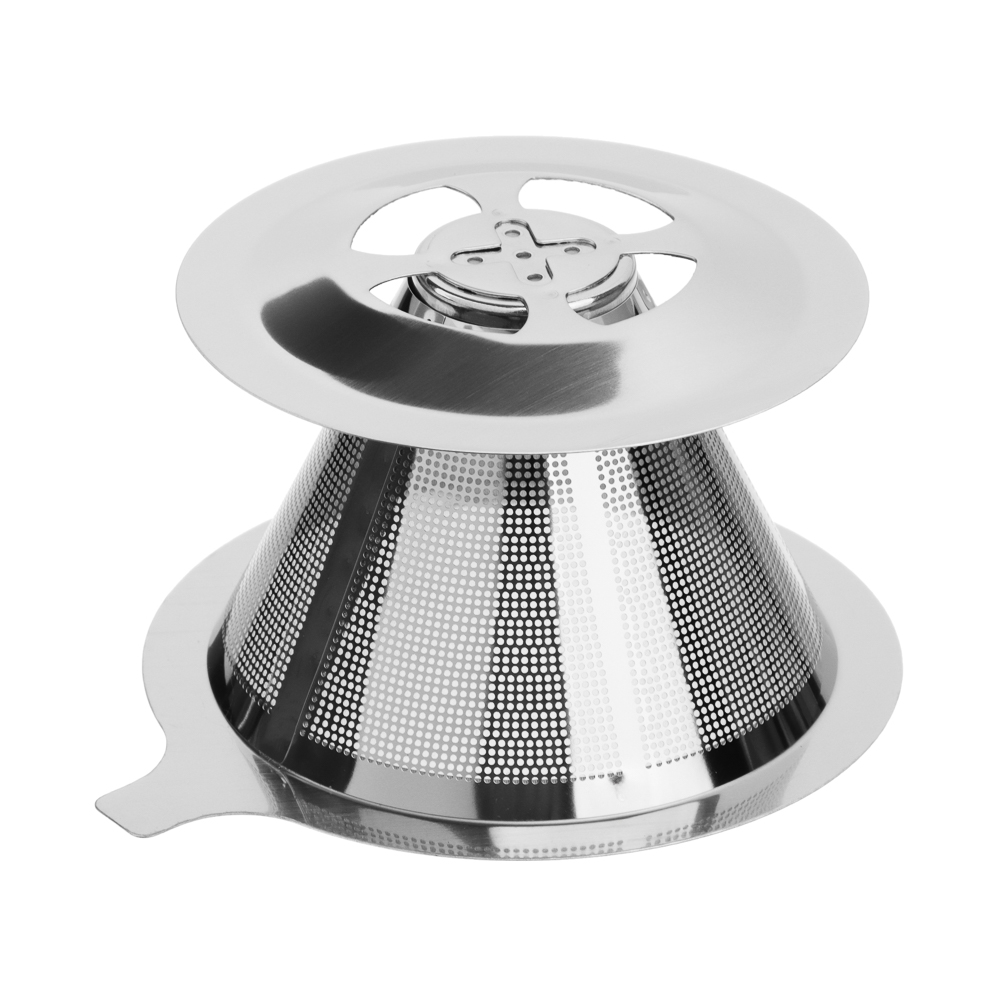 Воронка для кофе 12х8,5х6см, диаметр нижней части 9см, нерж.сталь - #4