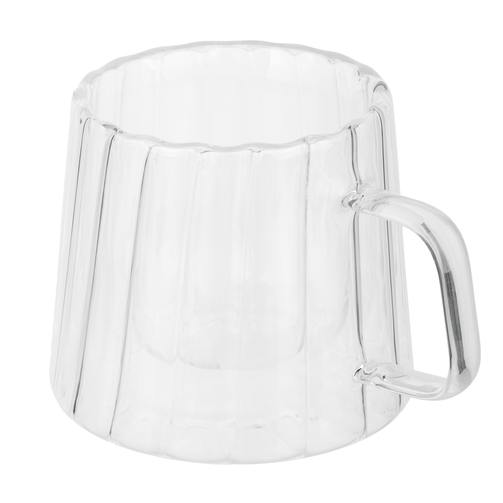 Кружка с неровным краем, двойными стенками тм MILLIMI Лава, 200мл, стекло - #3