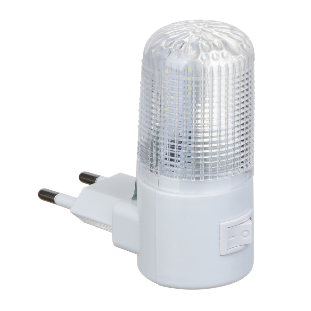 Ночник светодиодный 4 LED с выключателем, 220 В, 0,5 Вт, 8х7х3 см, пластик - #1