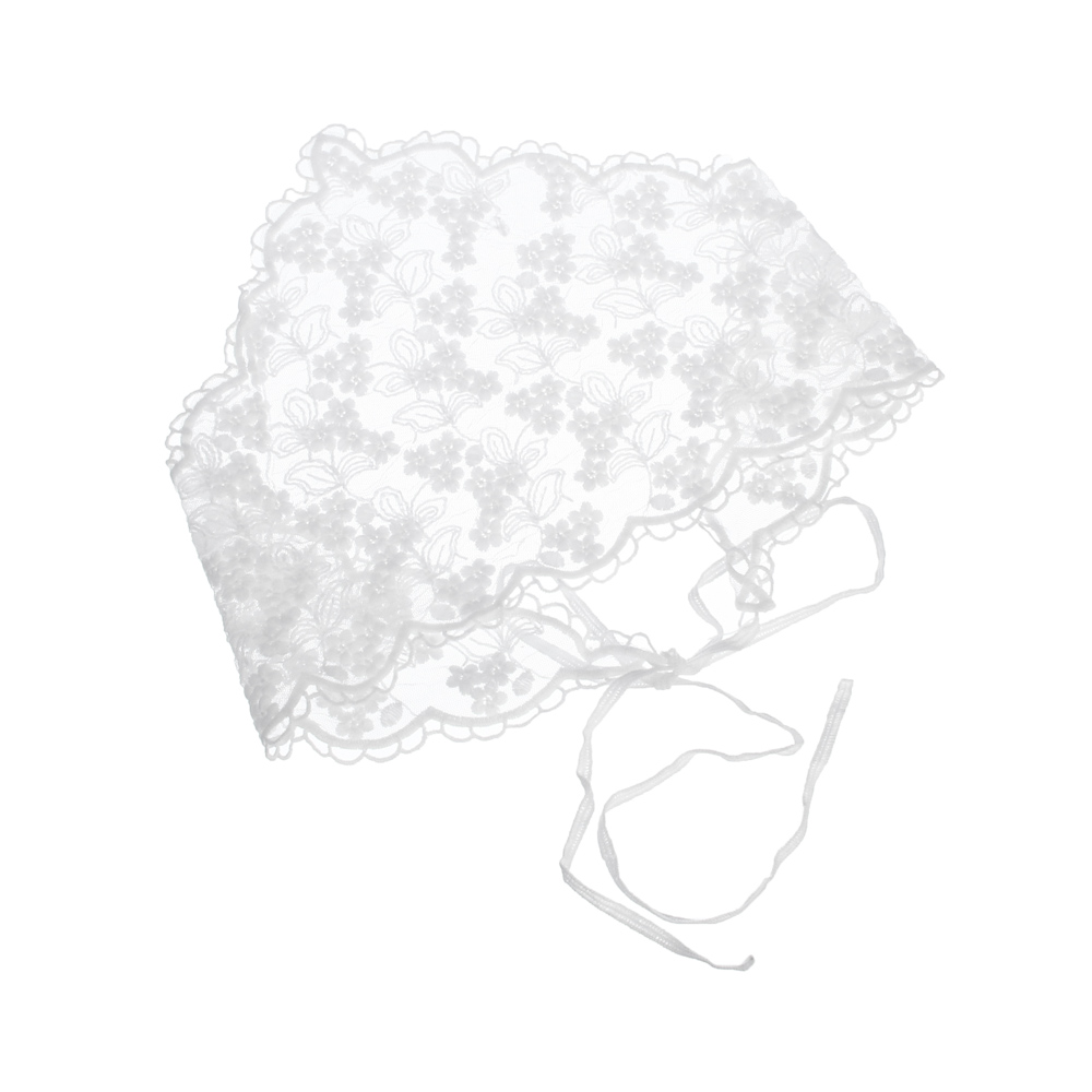 Косынка, 100% полиэстер, тм GALANTE, р-р 62*40*40, белая, #1 - #3