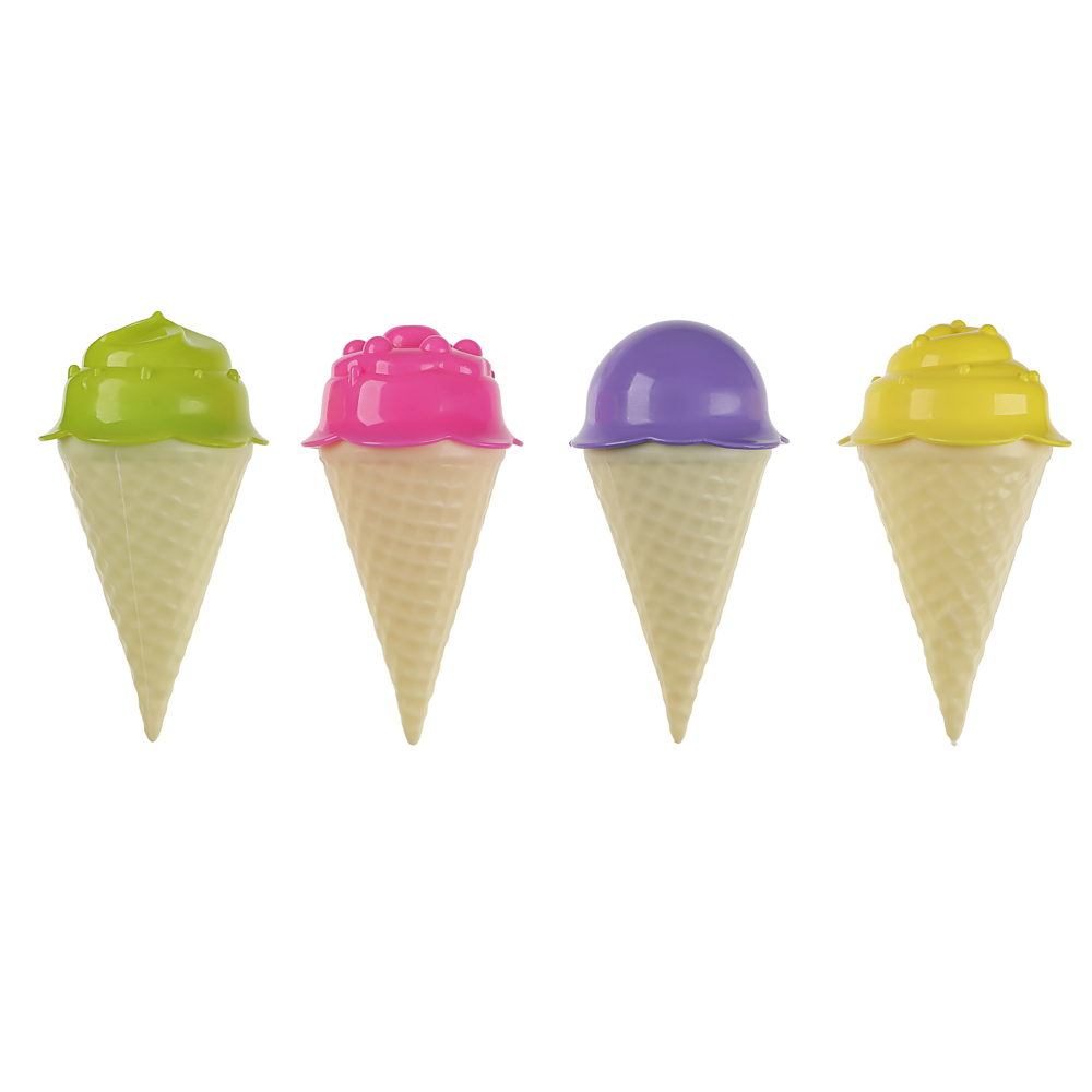 Набор формочек "Мороженое", ИГРОЛЕНД, 13 предметов, пластик, игрушка для детей 3+ - #17
