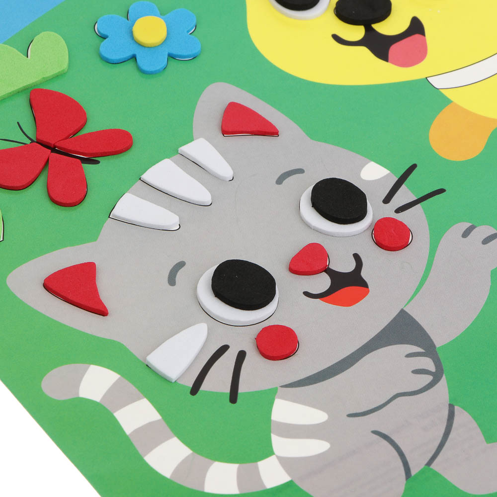 ХОББИХИТ Аппликация самоклеящаяся "Микс", бумага, ЭВА, 21х27см, 8-12 дизайнов - #5