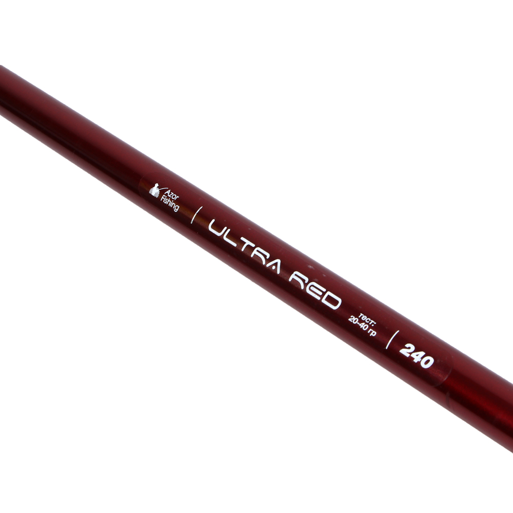 Спиннинг "Ультра Ред" тм AZOR FISHING, штекерный, файбергласс, 2,4м, тест 10-30гр - #5