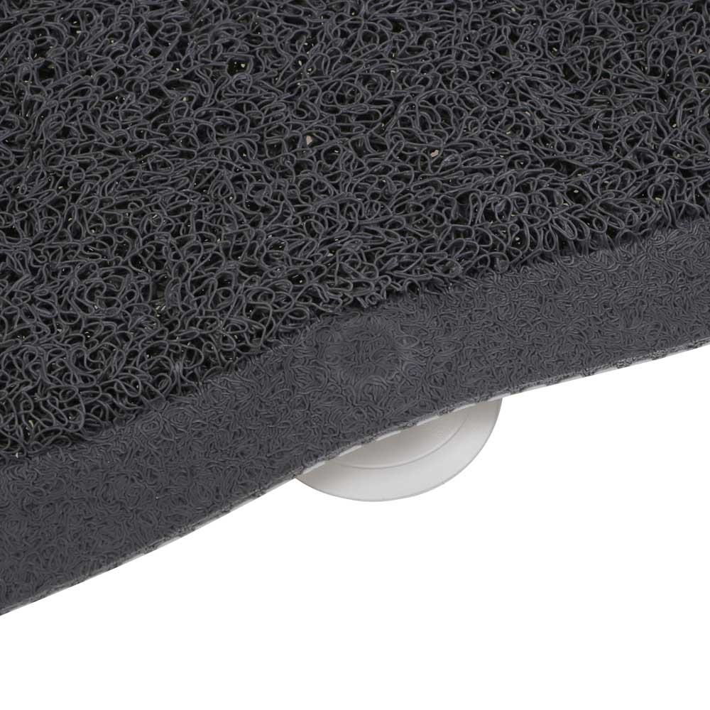 Коврик противоскользящий тм VETTA Capri, 75x44см, ПВХ 100%, серый - #4