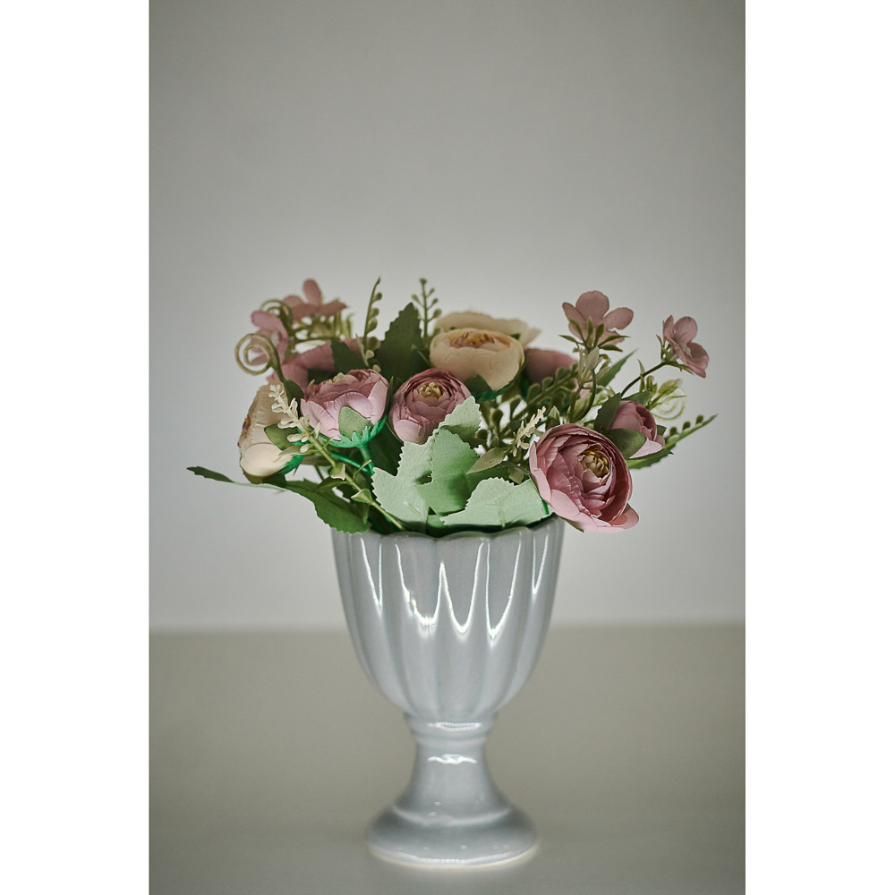 Цветочная композиция Ladecor в керамическом кашпо, ваза - #6