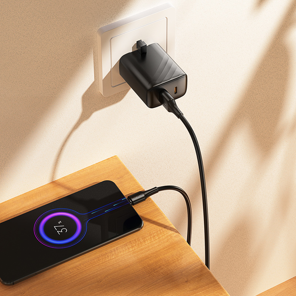 hoco. Кабель для зарядки модель X120, USB-C 1м, цвет: черный - #4