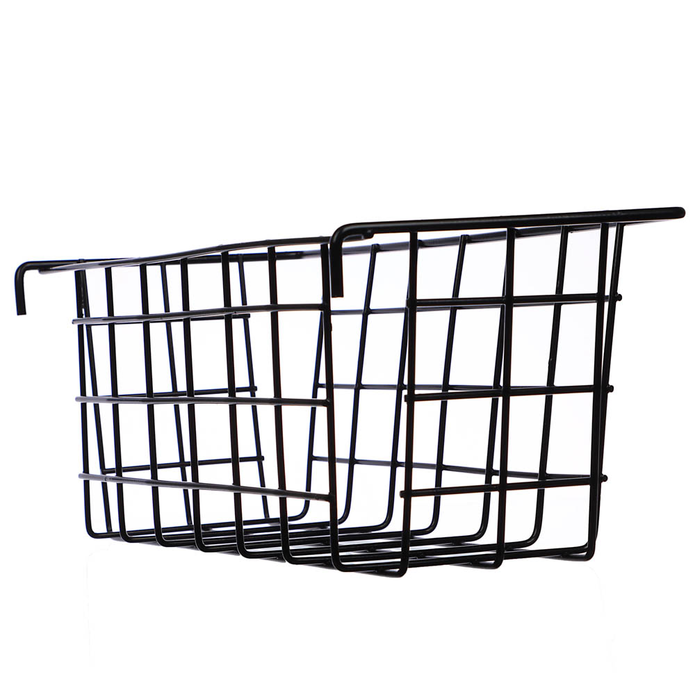 VETTA Корзинка универсальная подвесная, металл, 28х12х12см, черная - #3