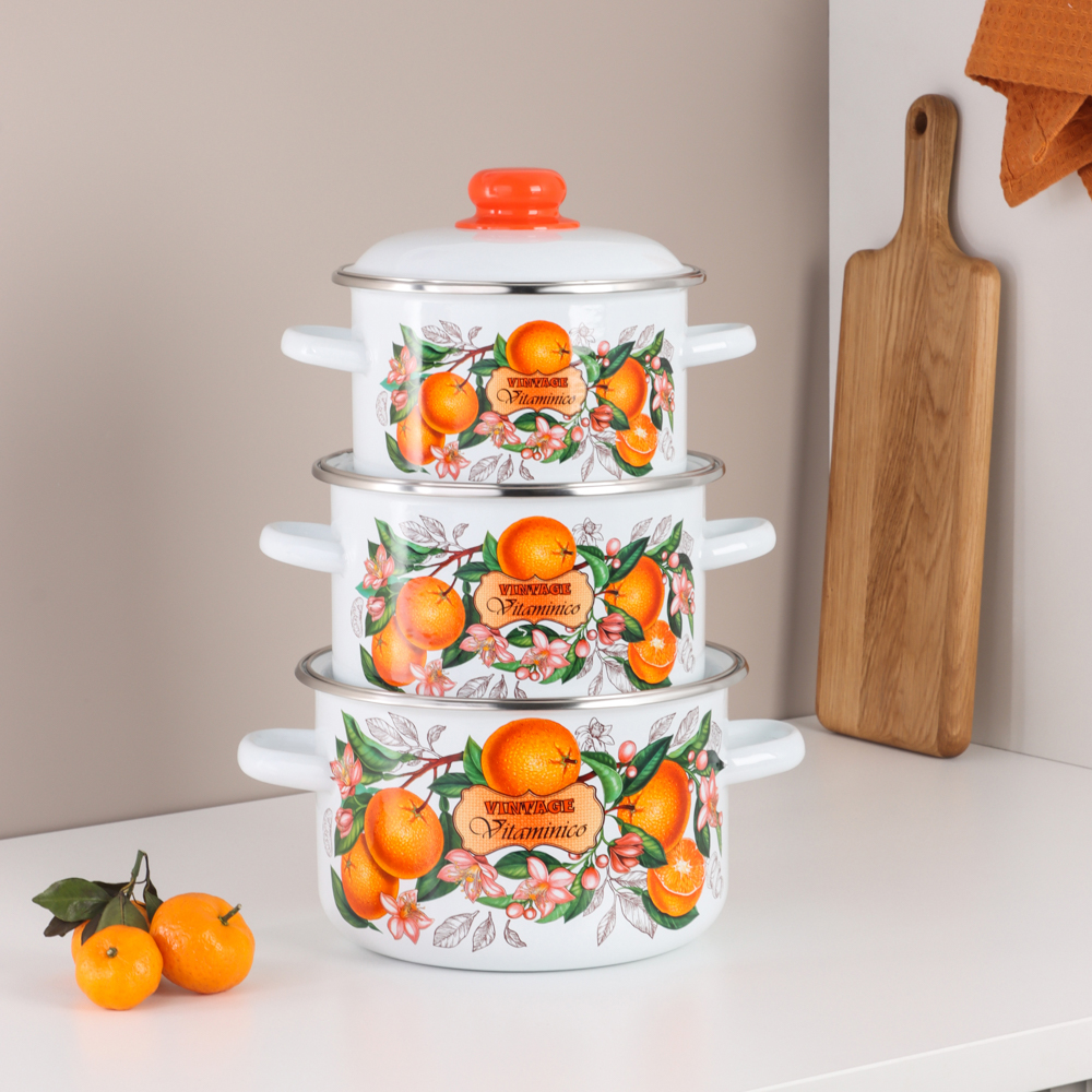 Гарден Кастрюля эмалированная 3л - #8