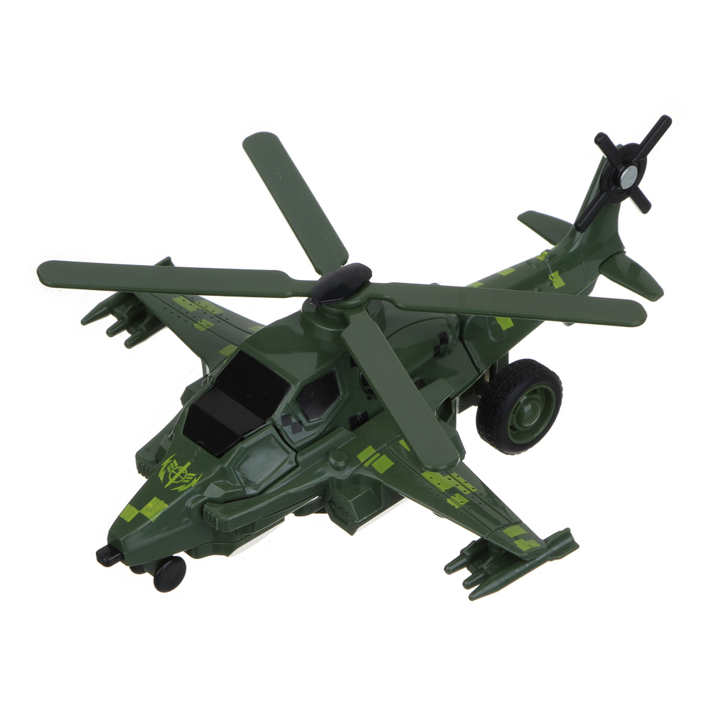 ИГРОЛЕНД Вертолет - трансформер 2 в 1, инерция, удар, ABS, 17х6х15 см, 2 дизайна - #8