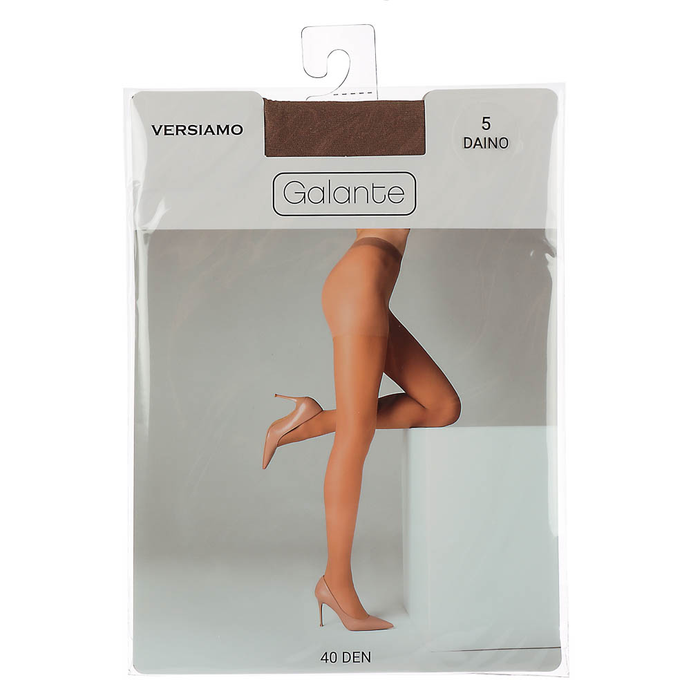 GALANTE Versiamo Колготки 40 DEN с шортиками, 85% полиамид, 15% эластан, размер 5, цвет загара - #5