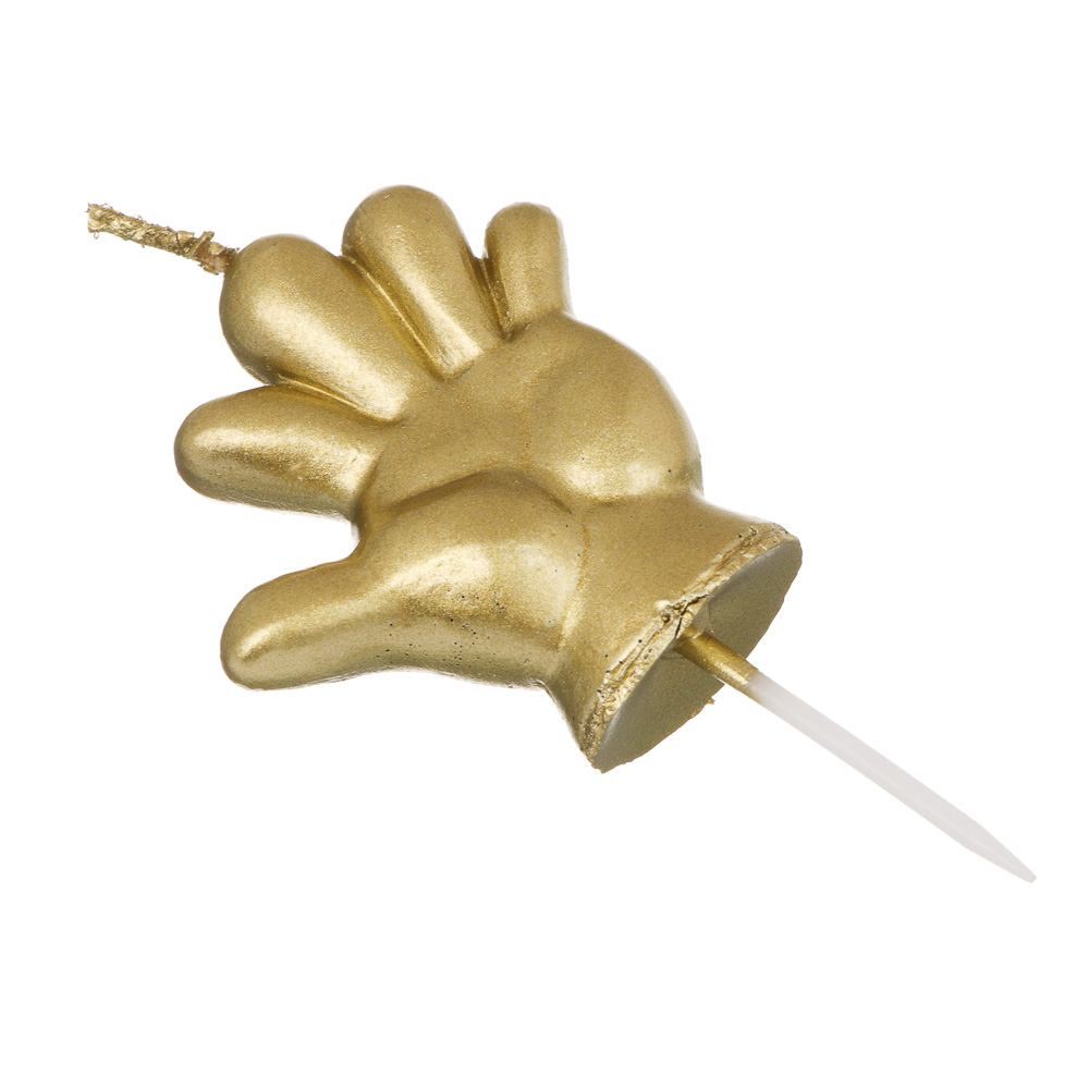 Свеча для торта тм Fntastic 5 см, форма пальцев, парафин, 5 дизайнов - #5