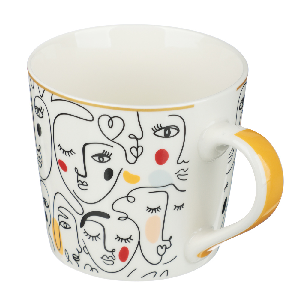 Кружка тм MILLIMI Авангард, 400мл, фарфор, 4 дизайна - #3