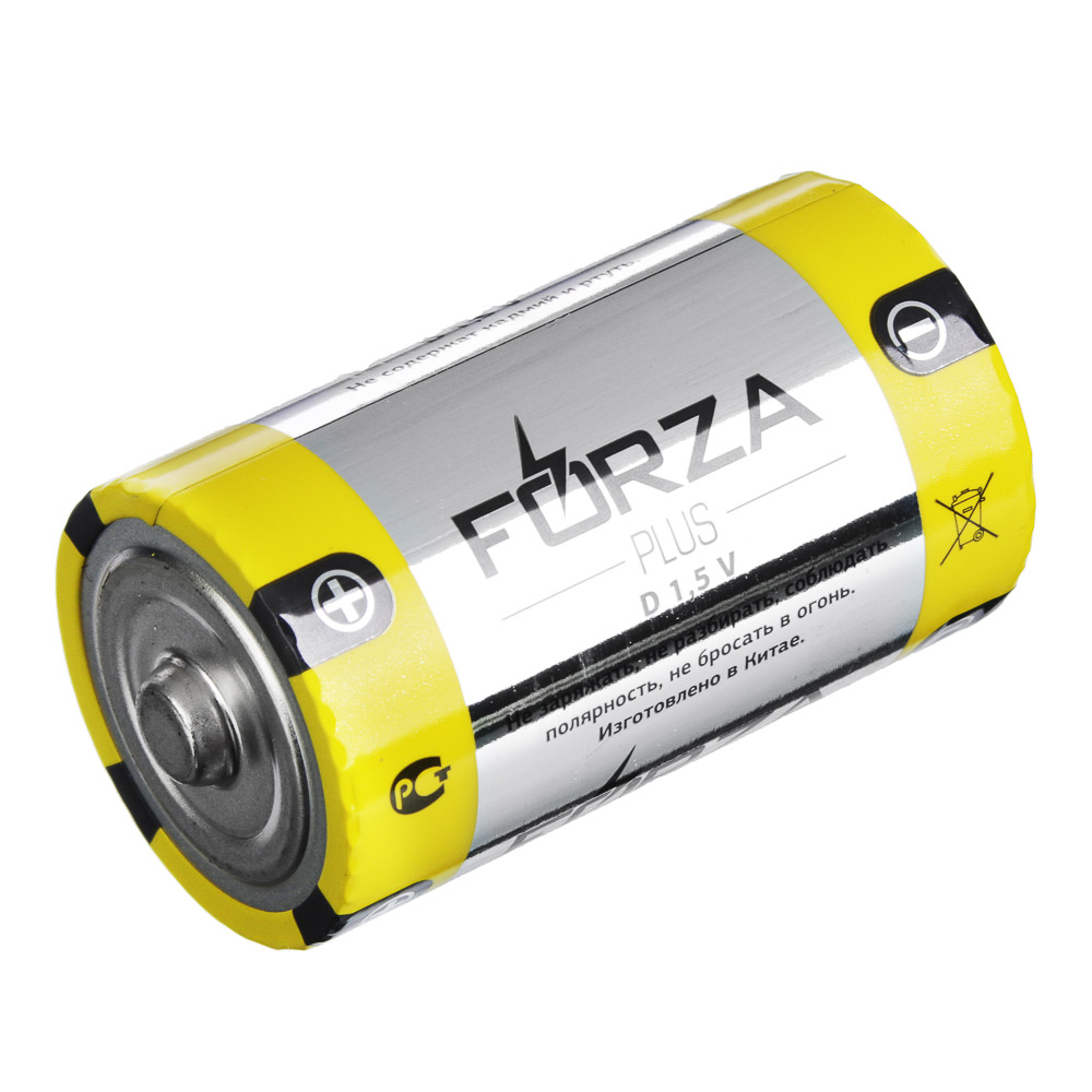 Батарейки щелочные, 2 шт, щелочная, тип D, BL, FORZA "Alkaline" - #2
