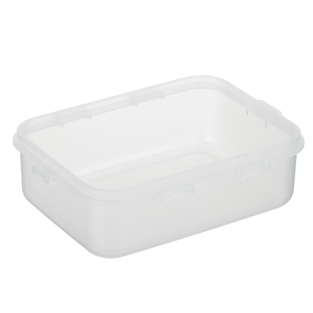 Контейнер герметичный для СВЧ с защелками, 0,33л, 130х100х45мм, пластик - #7