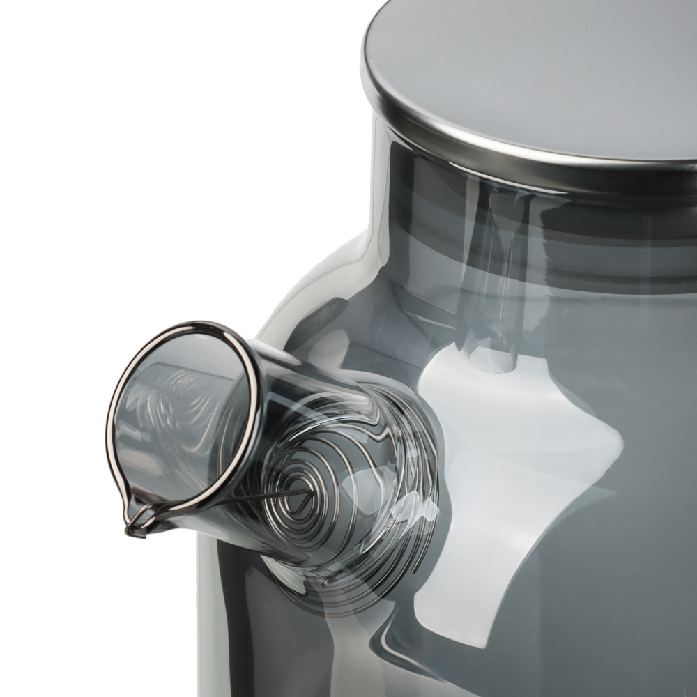 SATOSHI Графит Чайник заварочный 1,8л, стекло, нерж.сталь - #3