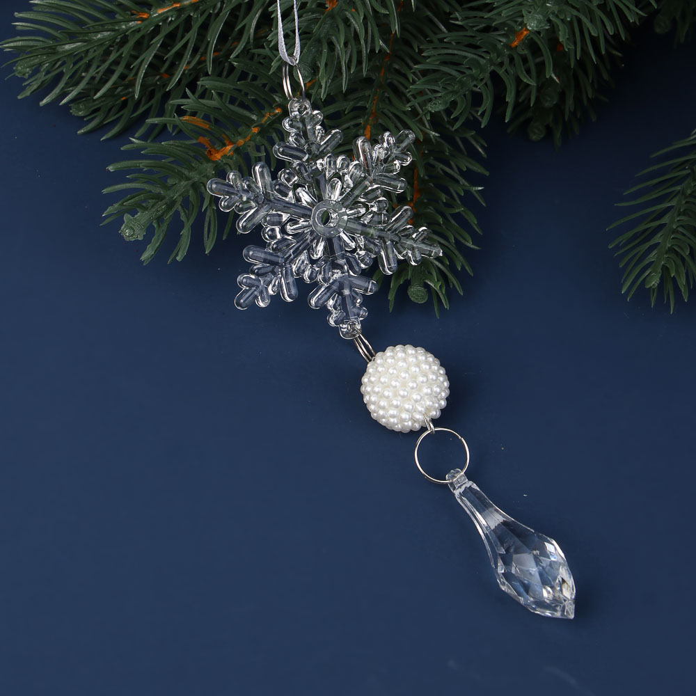 СНОУ БУМ Декоративная подвеска на ленте 14 см, акрил - #5