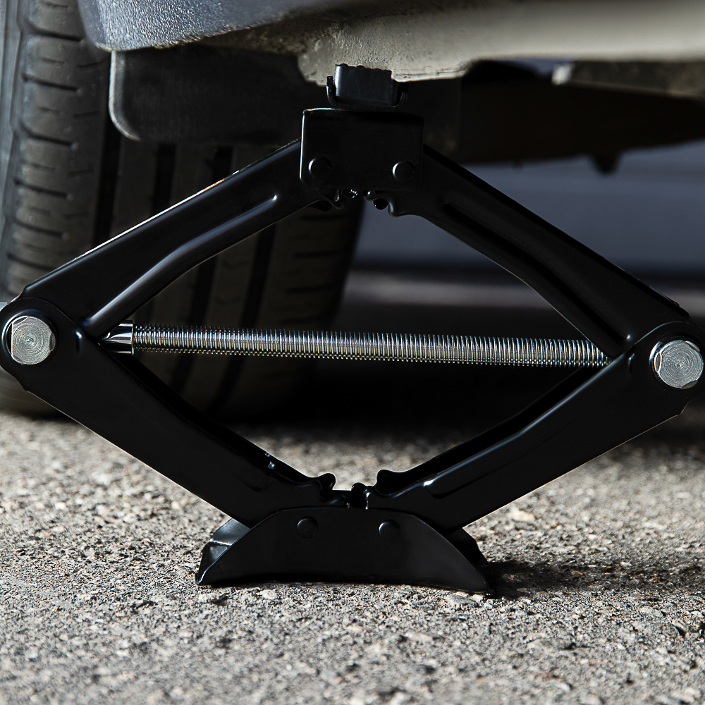 ЕРМАК Домкрат механический ромбический 1,0т, высота подъема 100-350мм, резиновая площадка - #13