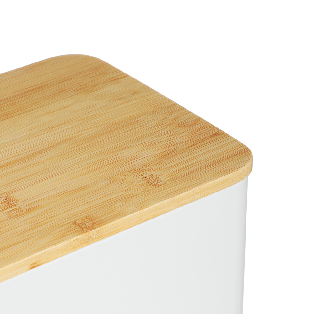 SATOSHI Хлебница с бамбуковой крышкой 33x17,5x13,5см, жесть - #2