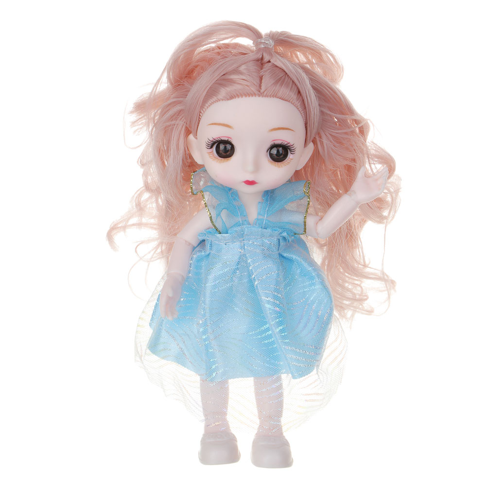ИГРОЛЕНД Кукла шарнирная 15 см "Сладкая вечеринка", PP, PVS, ABS, 35,5х7,5х22 см - #4