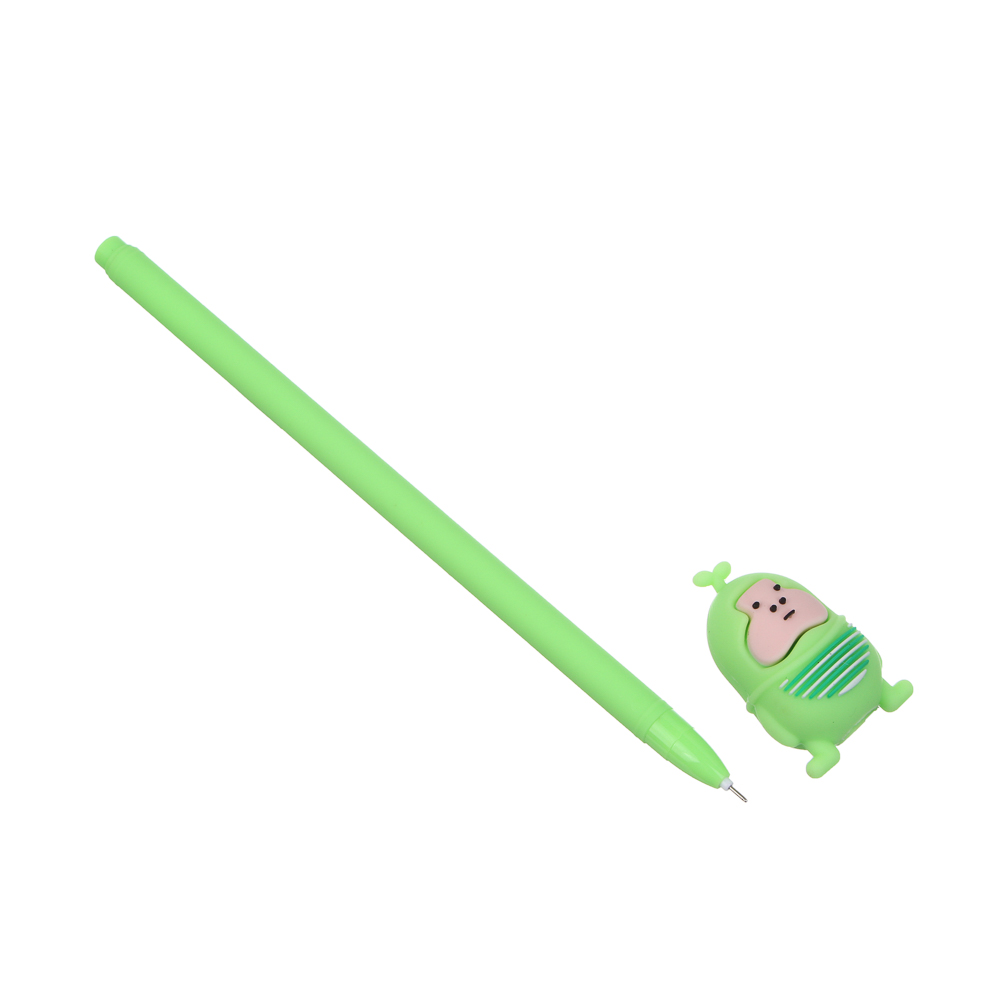 Ручка гелевая синяя "Веселая компания", 6 дизайнов, шоу-бокс - #3